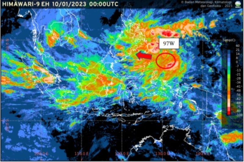 Topan Fengshen Terbentuk dari Bibit 96W