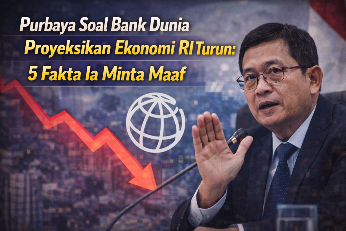 Purbaya Soal Bank Dunia Proyeksikan Ekonomi RI Turun: 5 Fakta Ia Minta Maaf